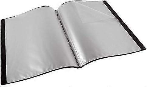 20-Pocket Black A4 Polypropylene Binder