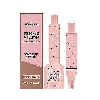 Le stylo tampon pour le visage Zephoco brun clair, effet taches de rousseur, permet d'embellir facilement votre maquillage et de créer un look mat tendance.