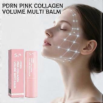 PDRN Roze Collageen Gezicht & Lippen Multi Huidverzorgingsstick, Verstevigende Hydraterende Volumegevende Gezichtscrème, Hydraterend, Opvullend en Herstellend