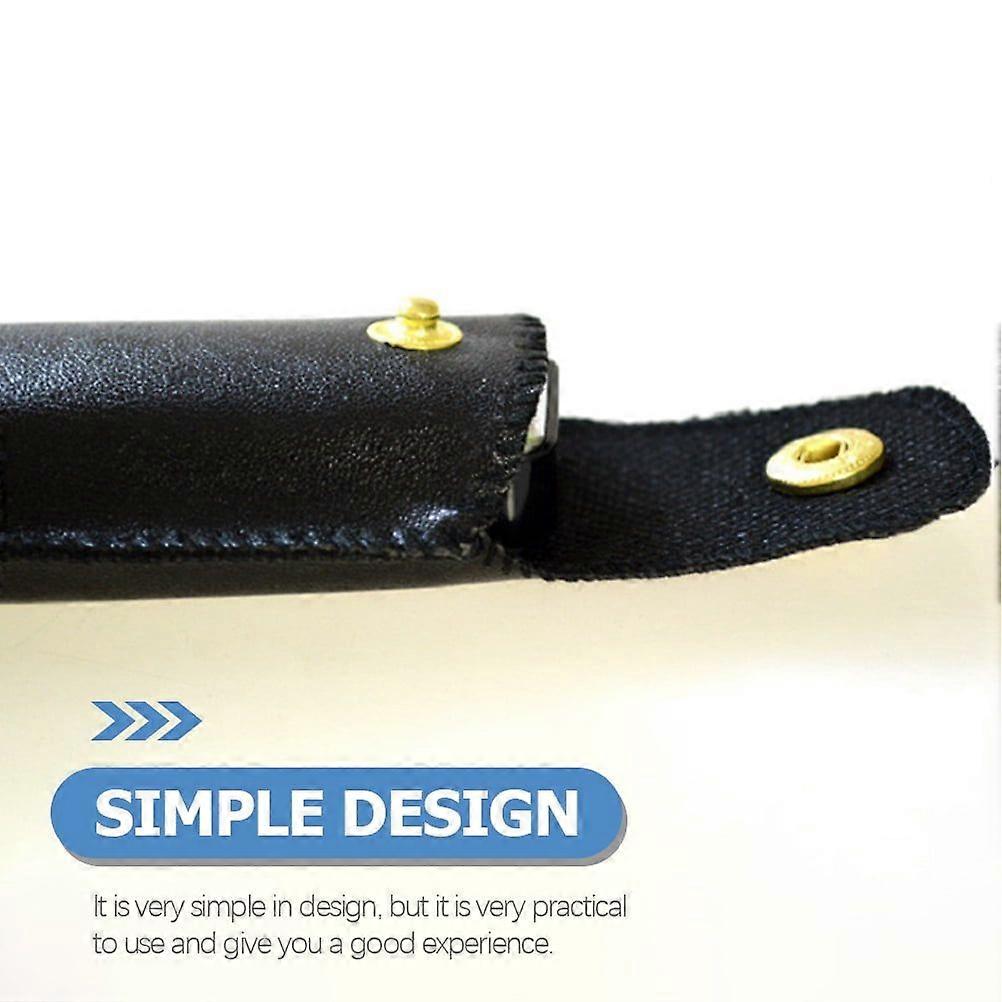 4pcs Harmonica PU Leather Cases Harmonica Storage Carrying Hard Cases Harmonica Holder