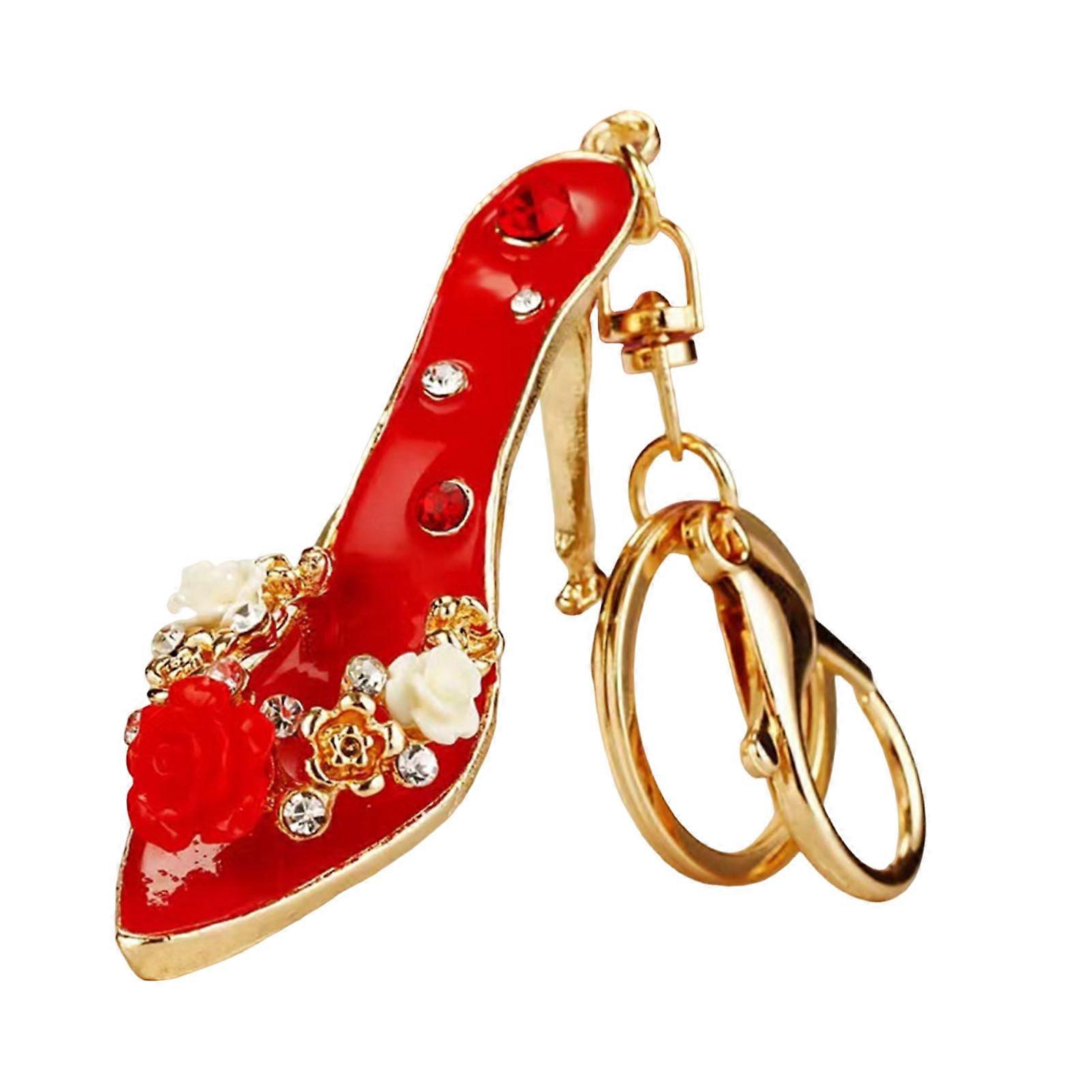 High-Heeled Shoes Key Ring for Bag Backpack Hanging Decor Charm