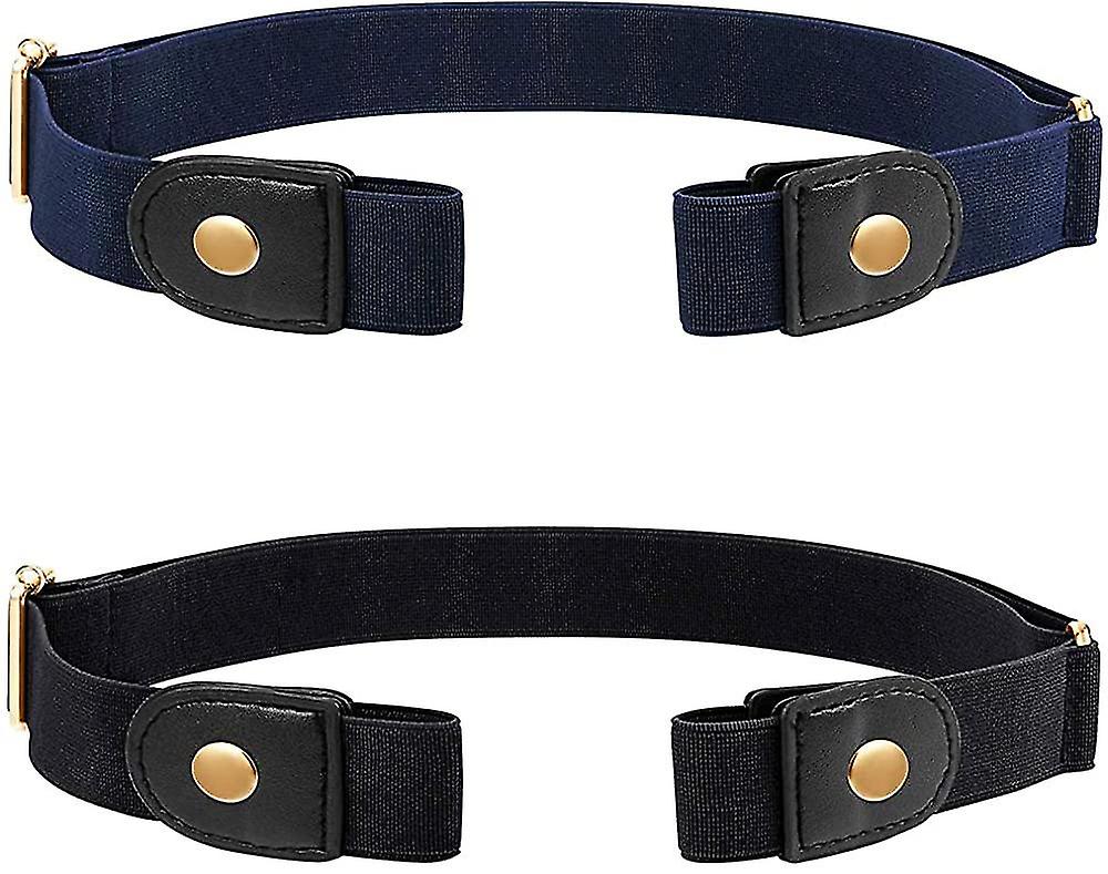 2 piezas cinturón ajustable sin hebilla cinturón elástico cinturón invisible sin hebilla