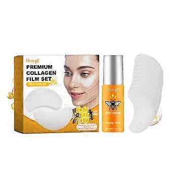 Hoygi Bee Venom Soluble Collagen Egg Water Soluble Eye Mask Set, Moisturizing And Firming Eye Mask