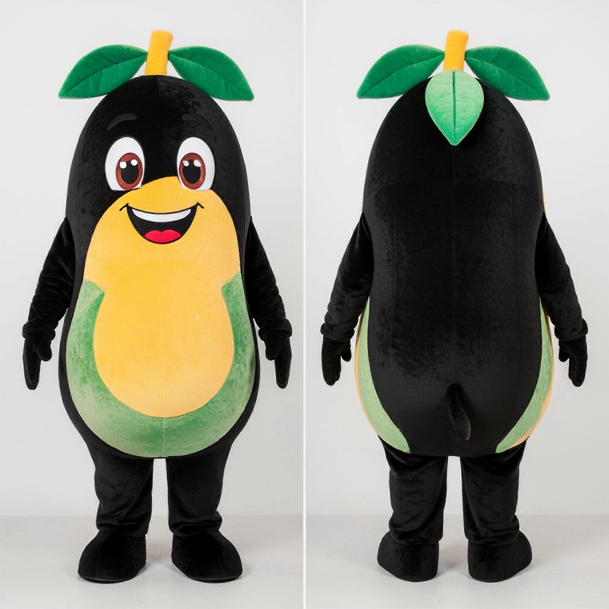 MASTICOT Velvety Black Cartoon Mango Mascot