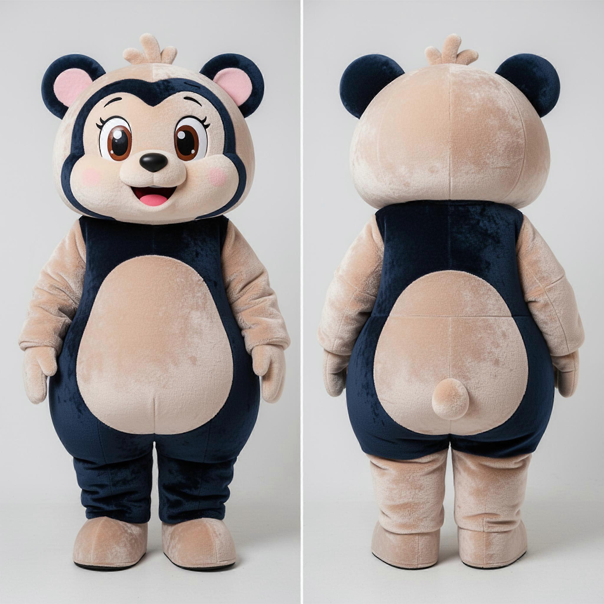 MASTICOT Navy Velvety Champagne Mascot