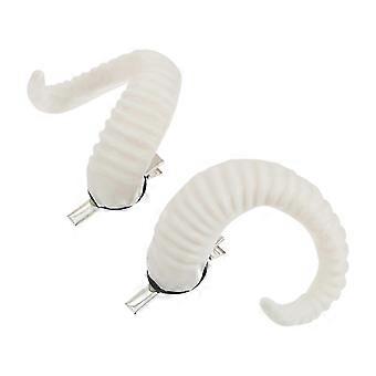 Horn Hair Clips Artificial Ram Horns Hairpins Headwear Cosplay Halloween Costume Party Hair Accessories compatible with Women Men