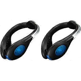 Shoe Clip Light Safety Clip Outdoor Sports Night Running Gear USB Charging Color Changing RGB Strobe and Steady Mode, Blue 26-27