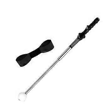 Entrenador de swing de golf retráctil con brazalete - Click Stick, ayuda para entrenamiento de golf, palo de práctica de swing de golf para diestros