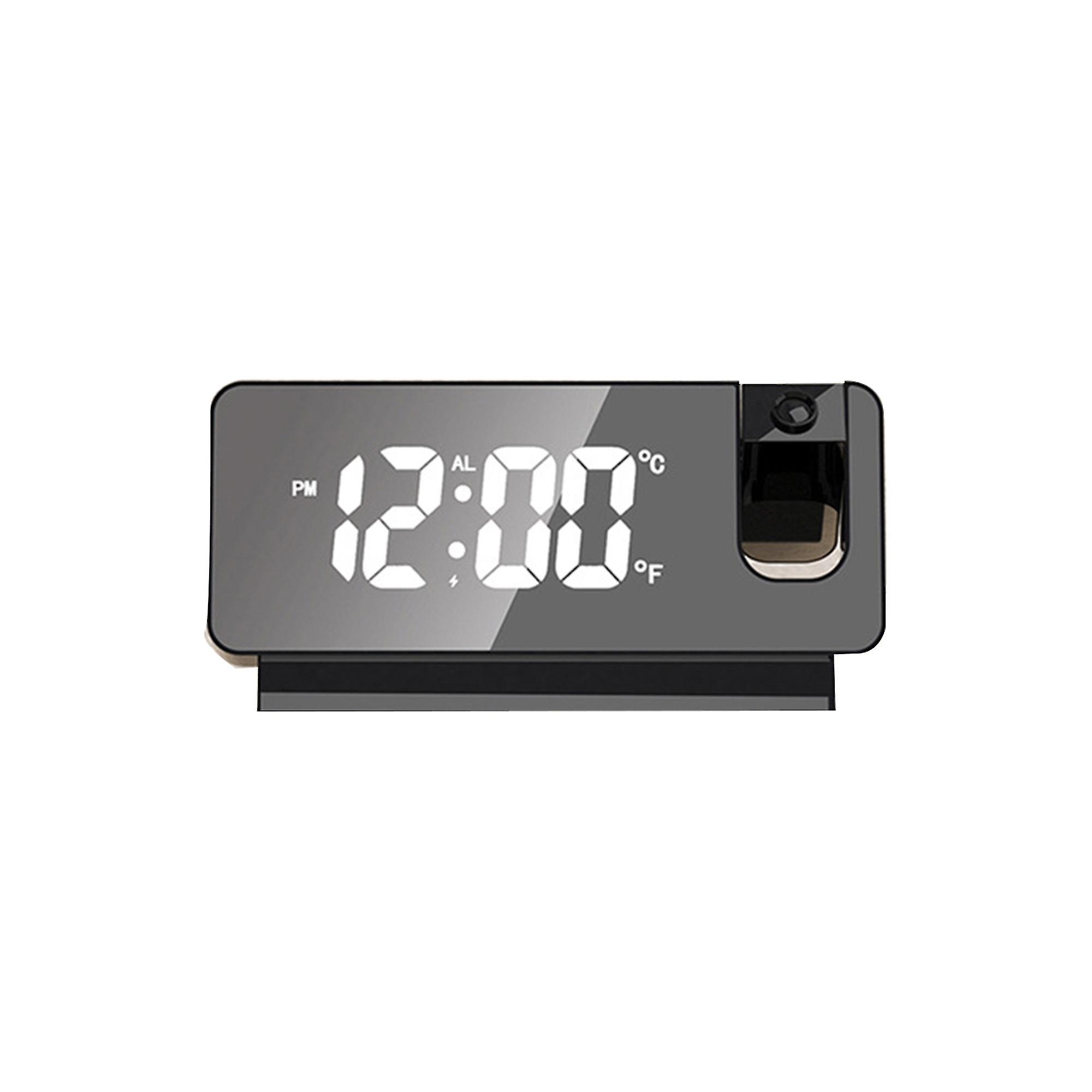Time Projection Alarm Clock Led Large Screen Silence Clocks Display Temperature