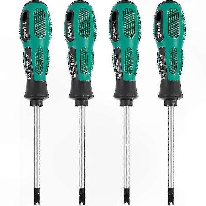 4-Piece Multi-Function Screwdriver Bit Set with U-Fork and Magnetic Groove Hand Tool Kit