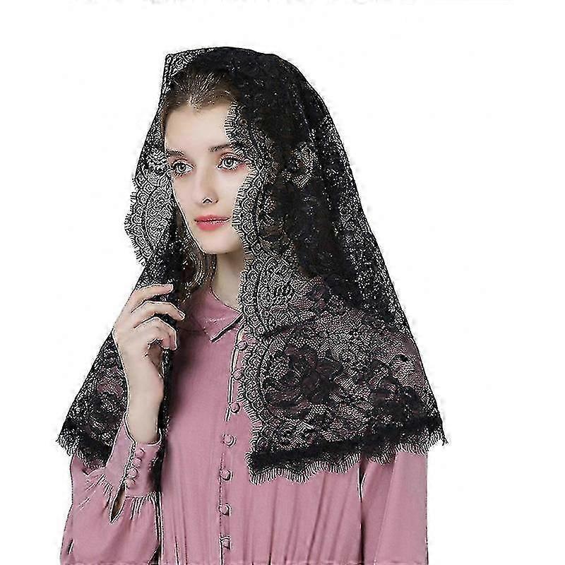 D-Shaped Catholic Mantilla Veil