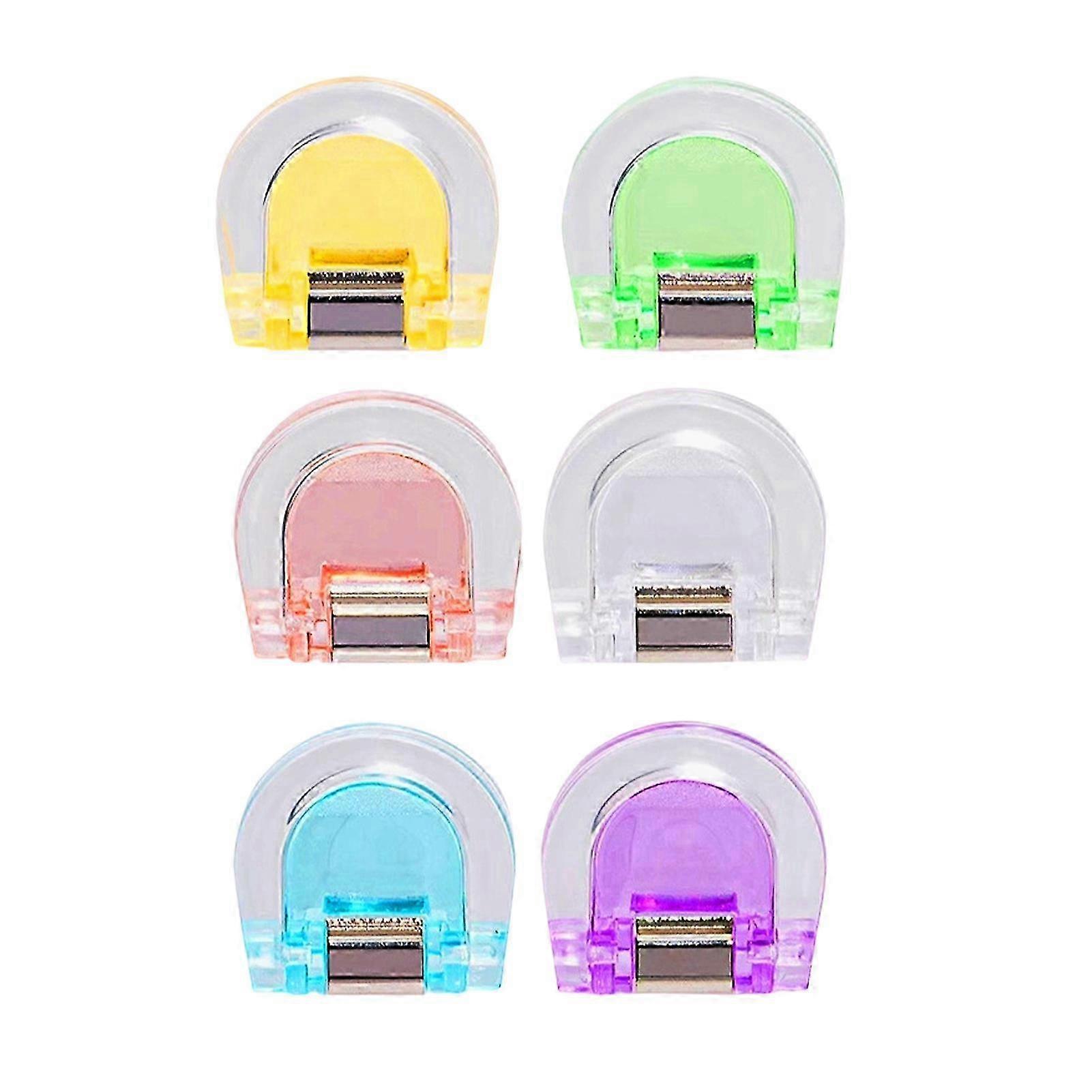 Transparent Colorful Mini Binder Clips