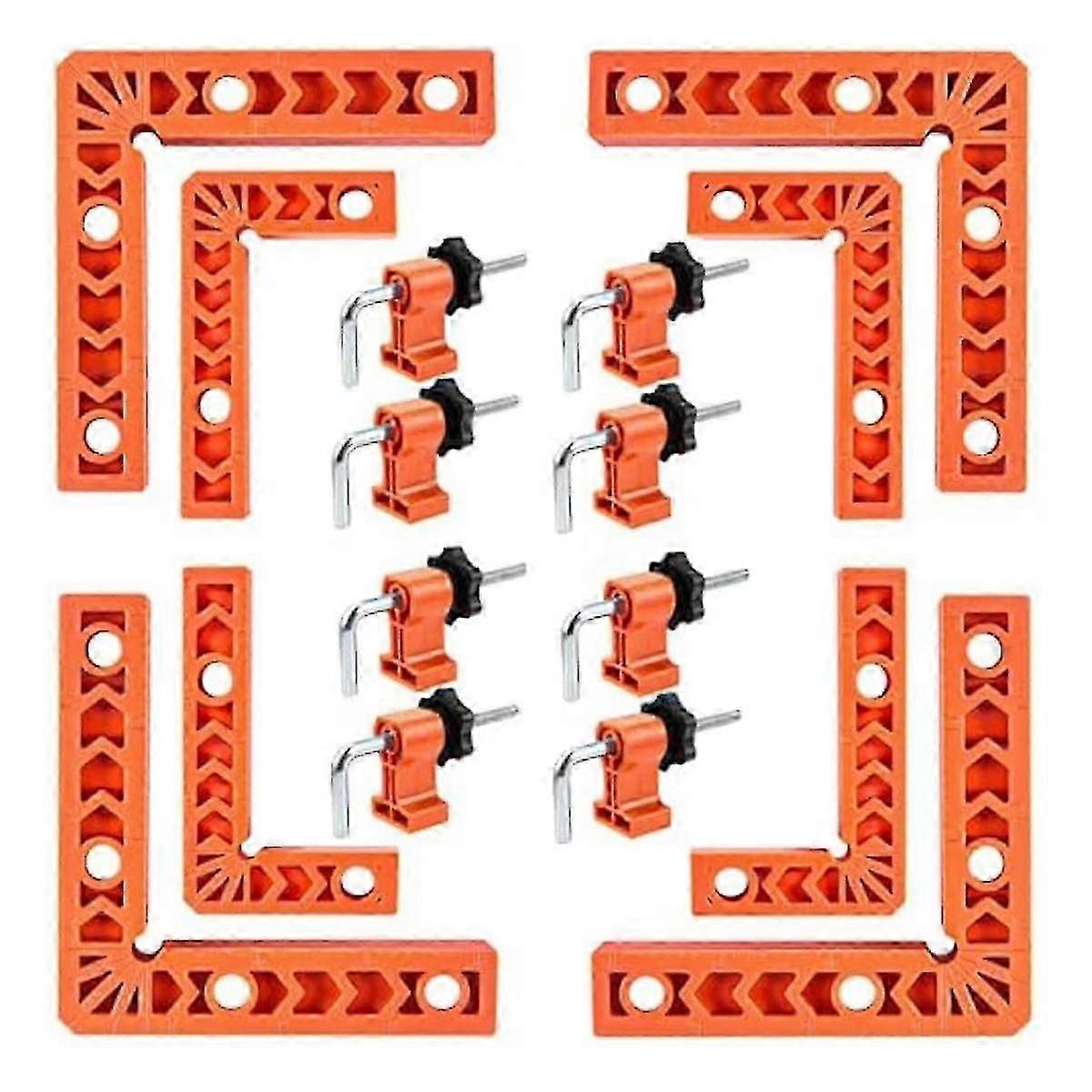 8-Piece Right Angle Woodworking Clamp Kit