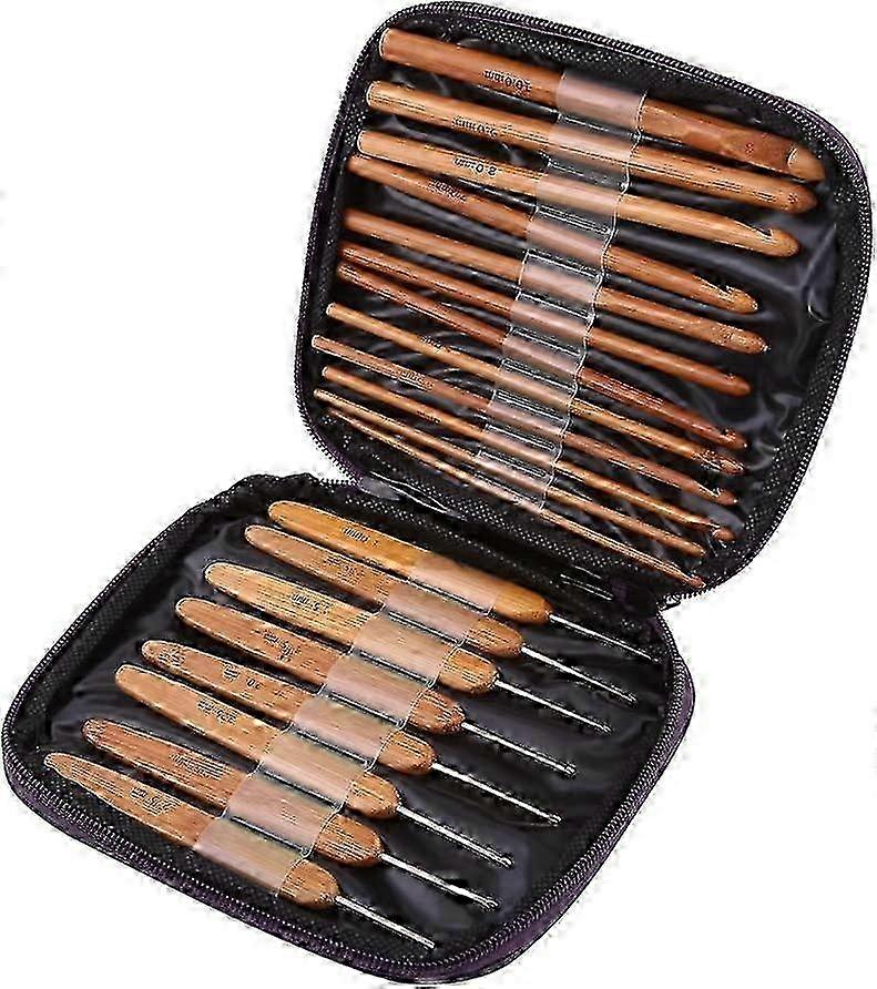 Carbonised Bamboo Crochet Hook Kit