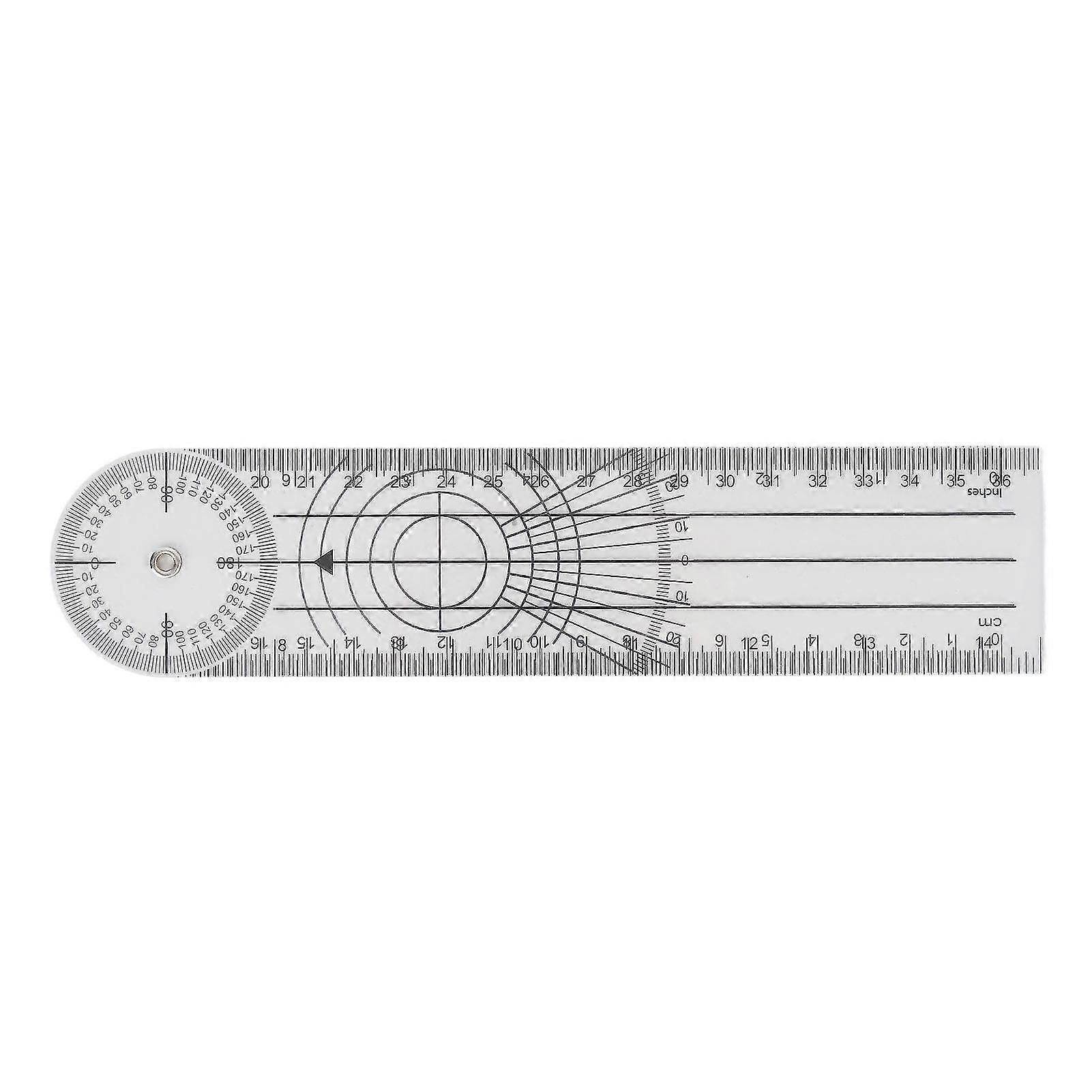 Clear Flexible Protractor Style Ruler