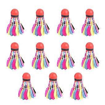 Badminton Shuttlecocks for Playing 11Pcs Beautiful Colorful Set