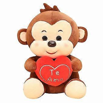 Flexible Lemur Plush Spandex Heart Toy