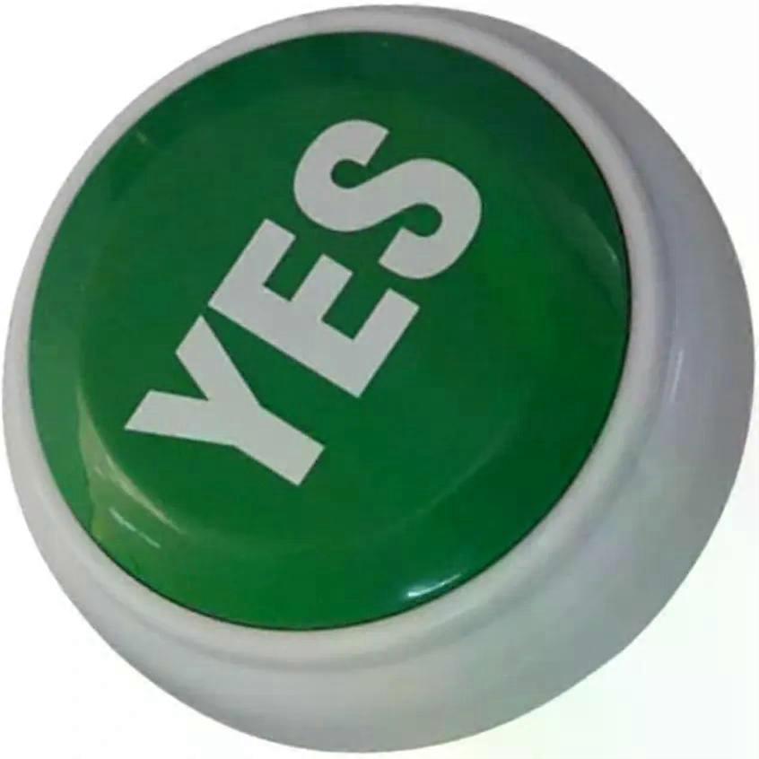 Yes Answer Buzzer Digital Responder Toy, ABS 2 Aaa