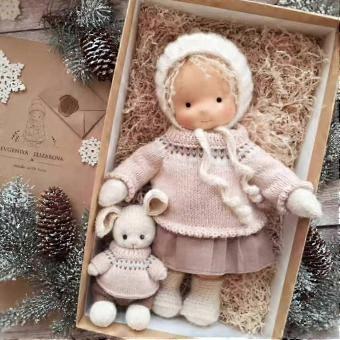 Soft Natural Fibre Waldorf Doll Handmade