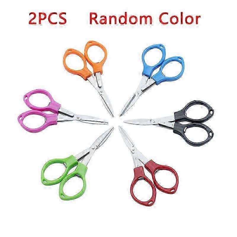 Pocket-Sized Folding Scissors Steel