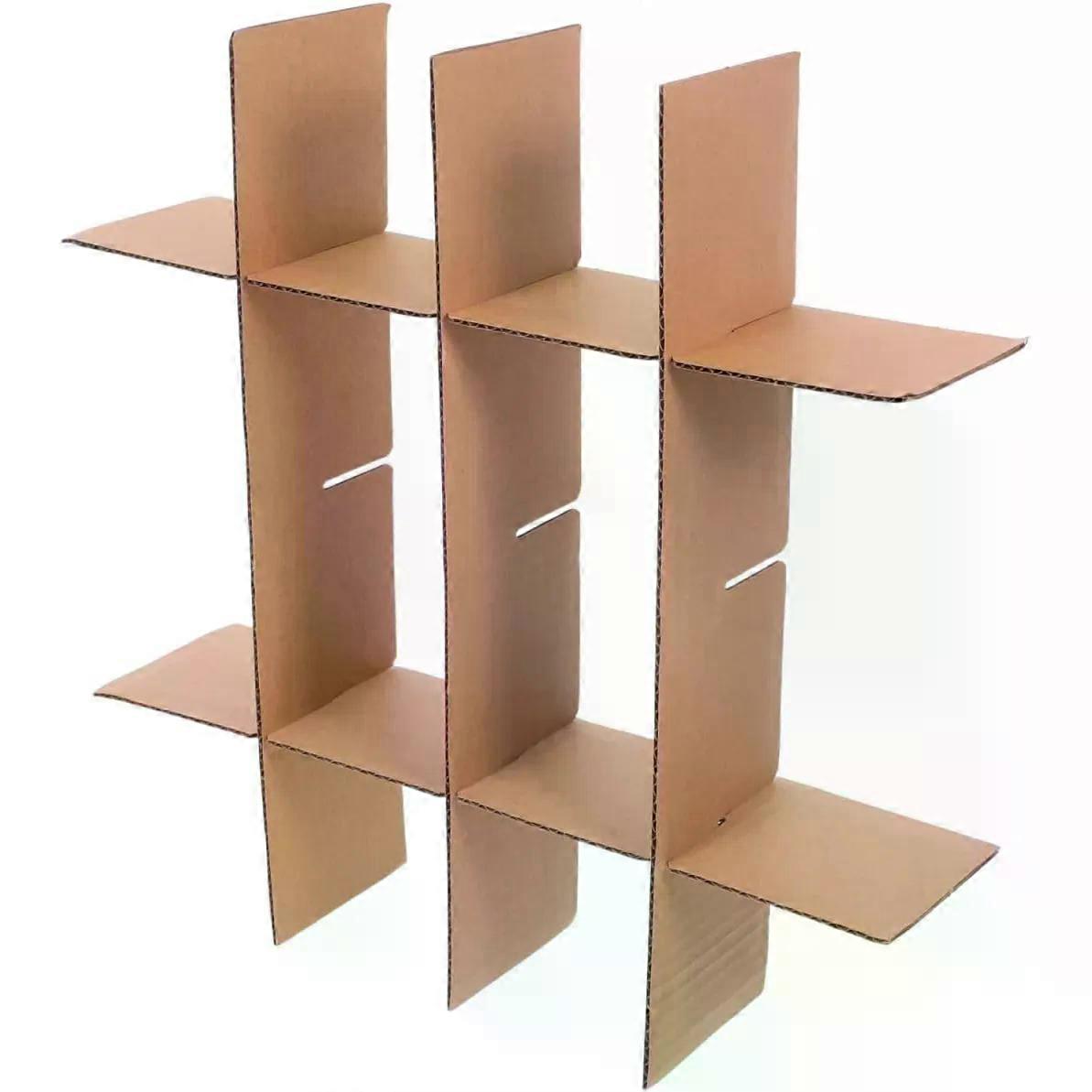 5pcs Cardboard Box Divider Grid Design Paper Moving Boxes