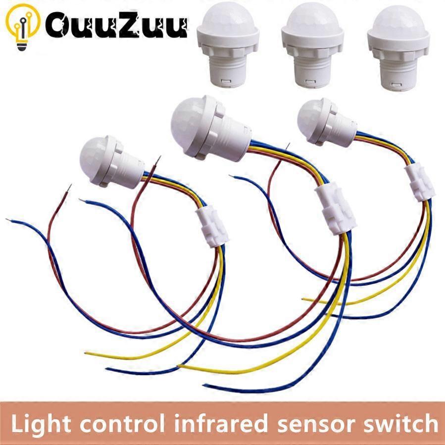 LED Closet PIR Sensor Detector Smart Switch 110V 220V LED PIR Infrared Motion Sensor Detection Automatic Sensor Light Switch