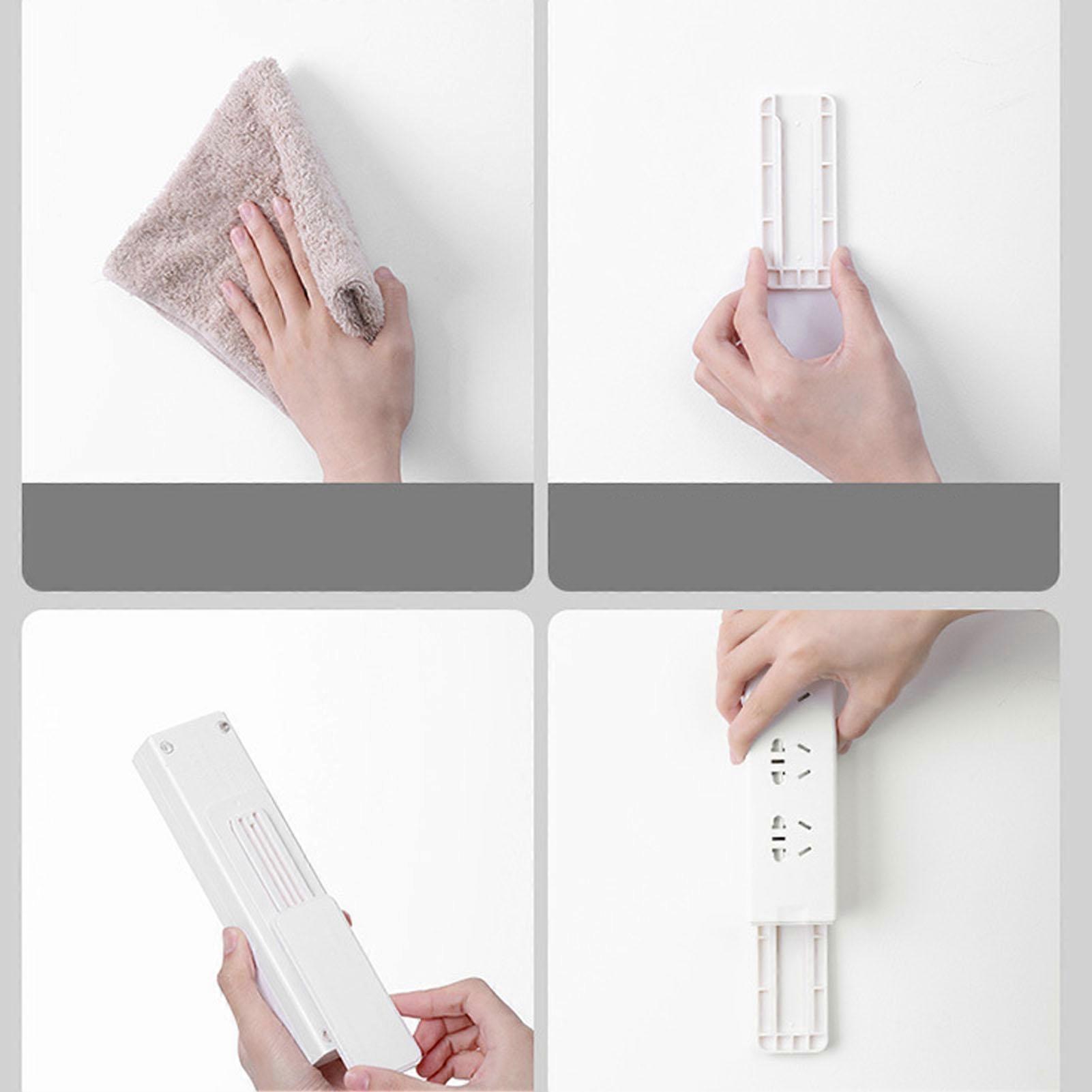 Power Strip Holder Space Saving Keep Organized Self Adhesive Wall Mount Power Socket Fixer