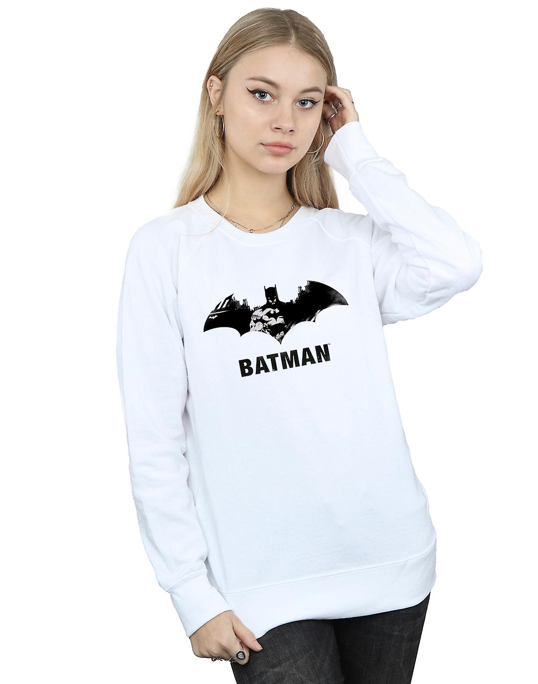 DC Comics Dames Batman Black Stare Logo Sweatshirt