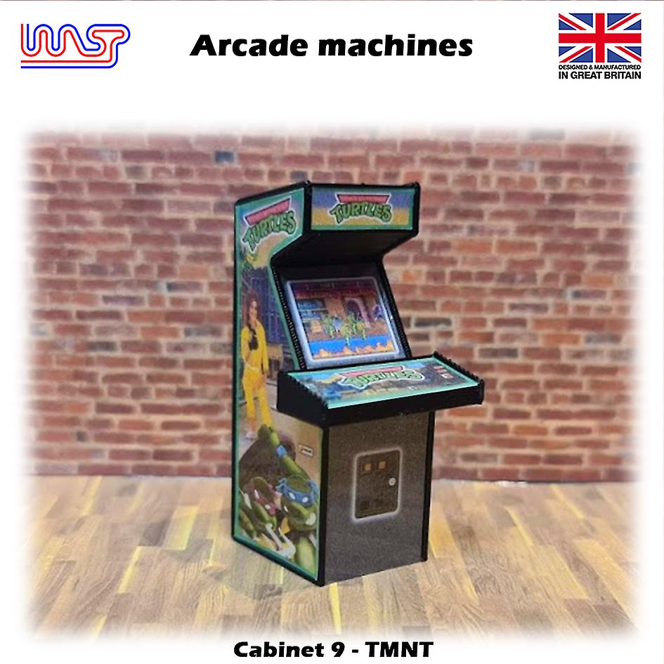 Arcade Machine TMNT 1:32 Track Side Scenery Pub Bar Game Retro WASP