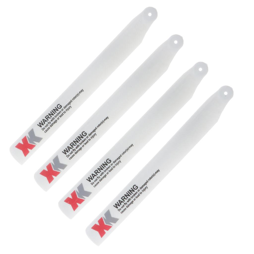 4pcs RC Drone Propellers for XK K124.005 Airplane Body Part Accs White