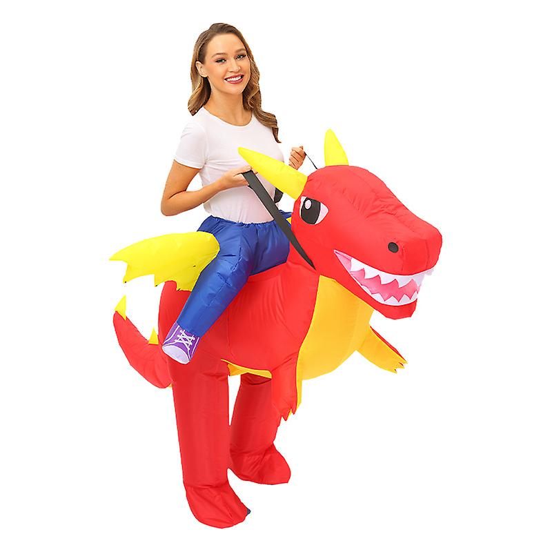 Riding Stereo Dinosaur Inflatable Costume Creative Halloween Cosplay Props For Carnival Masquerade Parties New