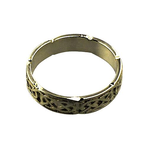 9ct Gold 4mm Celtic Wedding Ring Size Q