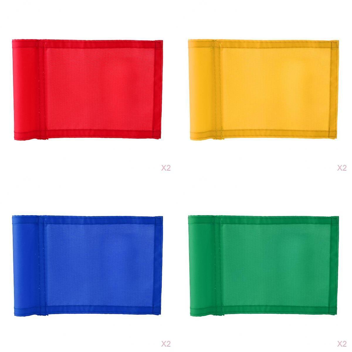 8x Portable 7"x5" Nylon Training Golf Putting Practice Practicing Green Flag