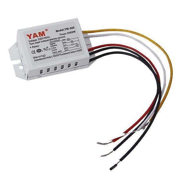 9xDigital Subsection Switch 2 Way 3 Section Lighting Control Switch AC 220V