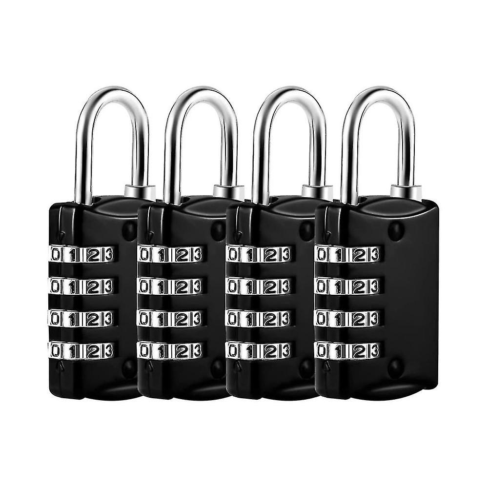 Combination Locks, 4 Digit Lock With Metal Code Lock, Weatherproof, Suitcase Lock, Combination Lock