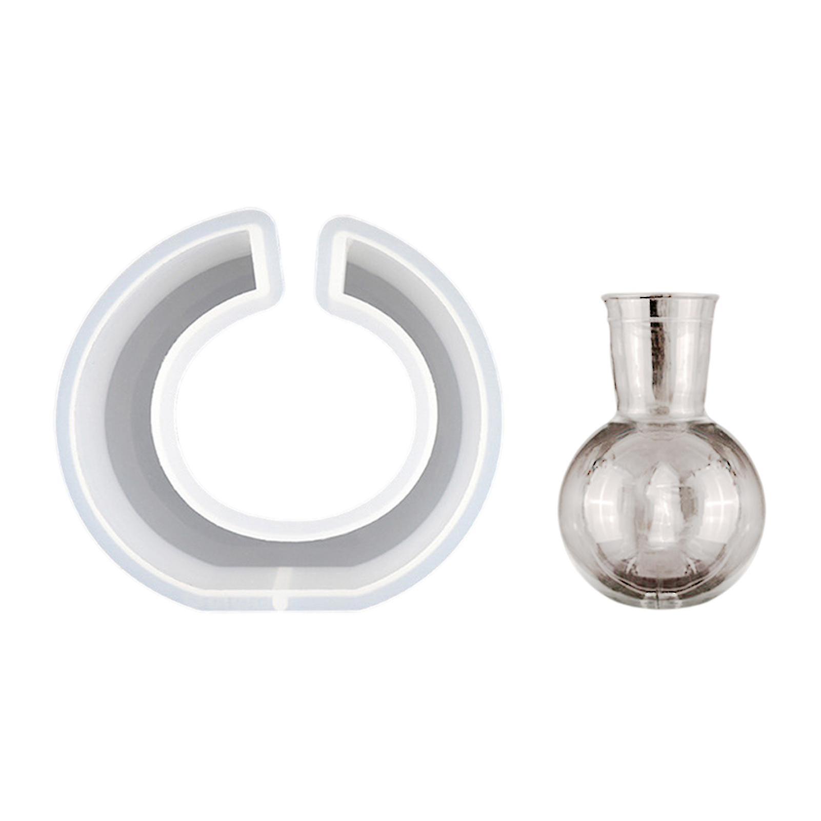 Silikon-Bastelform Super weich, wiederverwendbar, antihaftbeschichtet, hitzebeständig, leicht entformbar, flexibler Mehrzweck-Blumenpflanzer, DIY-Handwerk mit Glasflasche