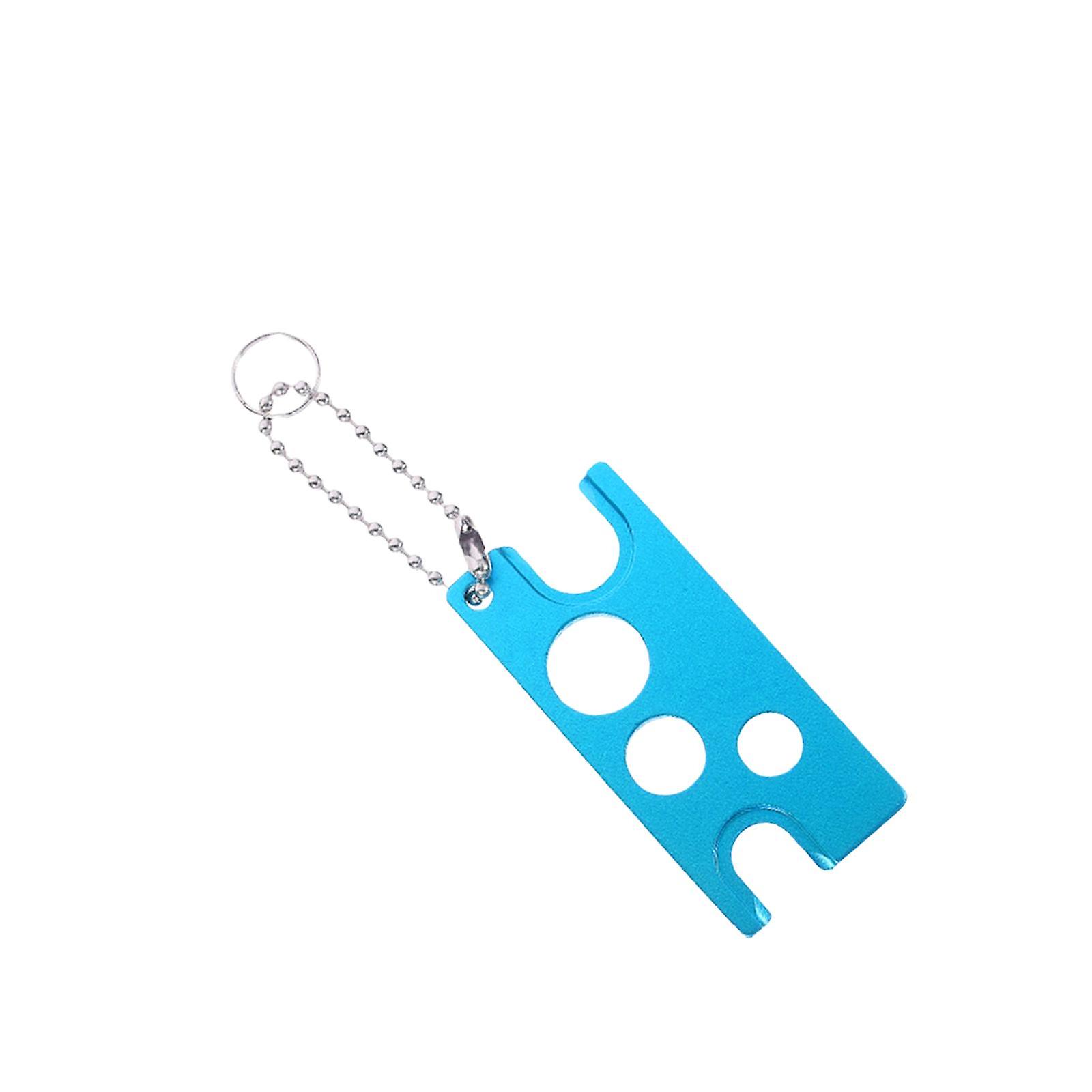 Essential Oil Bottle Opener with Keychain Universal Cap Remover Accessory Blue