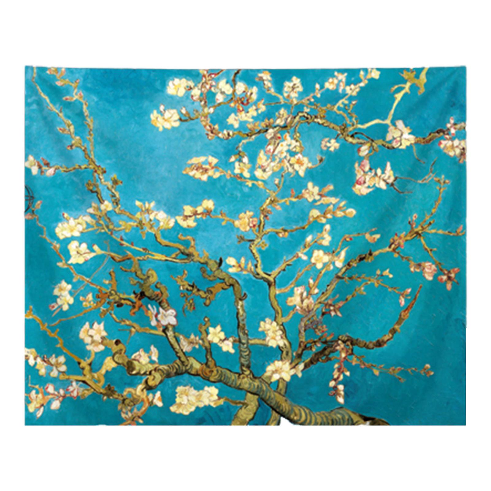 Famous Art Prints Backdrop With Classical Van Gogh Oil Painting Pattern For Living Room Dorm Decor