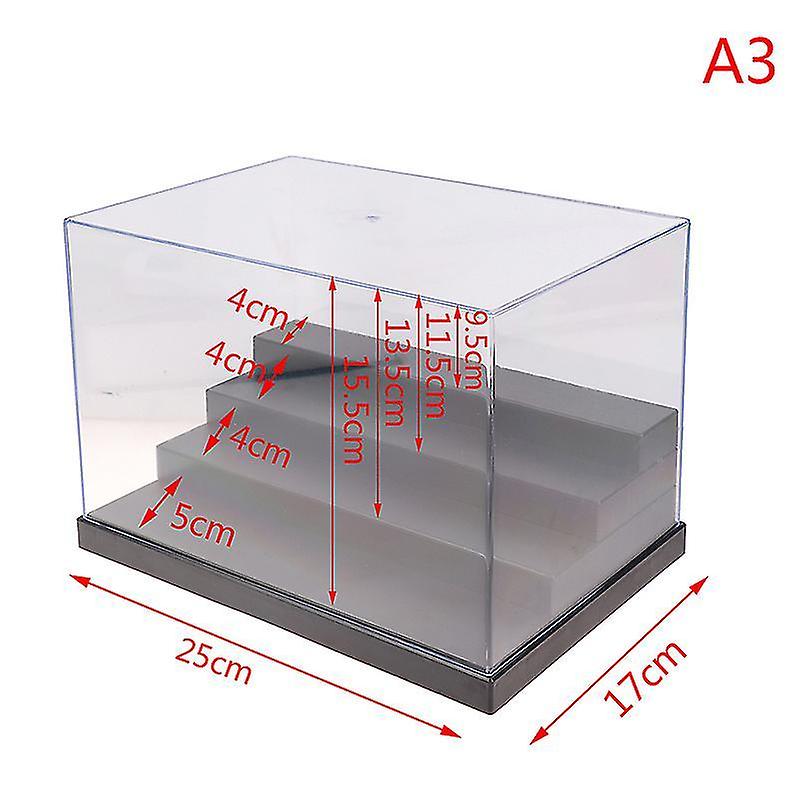 Acrylic Display Case Clear Perspex Box Dustproof For Action Figure Model