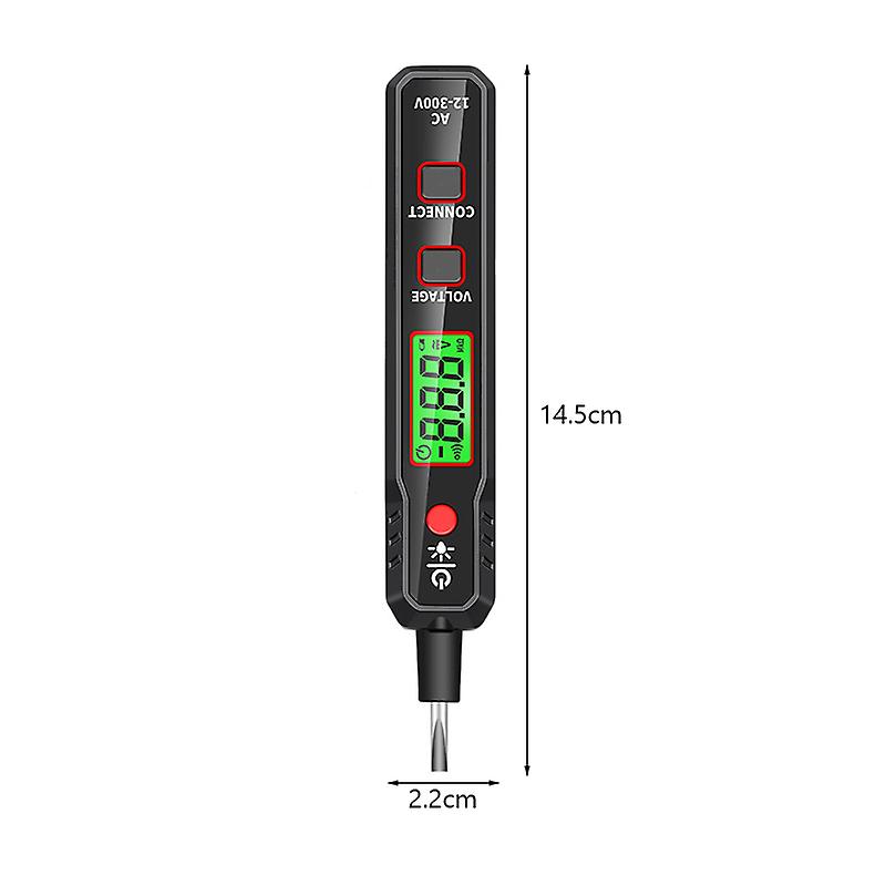 12v Smart Non-contact Tester Pen Voltage Detector Pen Meter 12v-300v Current Electric Sensor Test Pencil With Metal Ncv Probe