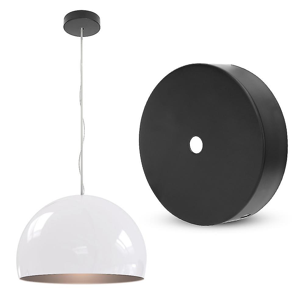 Aluminum Round Shape Ceiling Light Lamp Base Bulb Holder DIY Light AccessoriesBlack