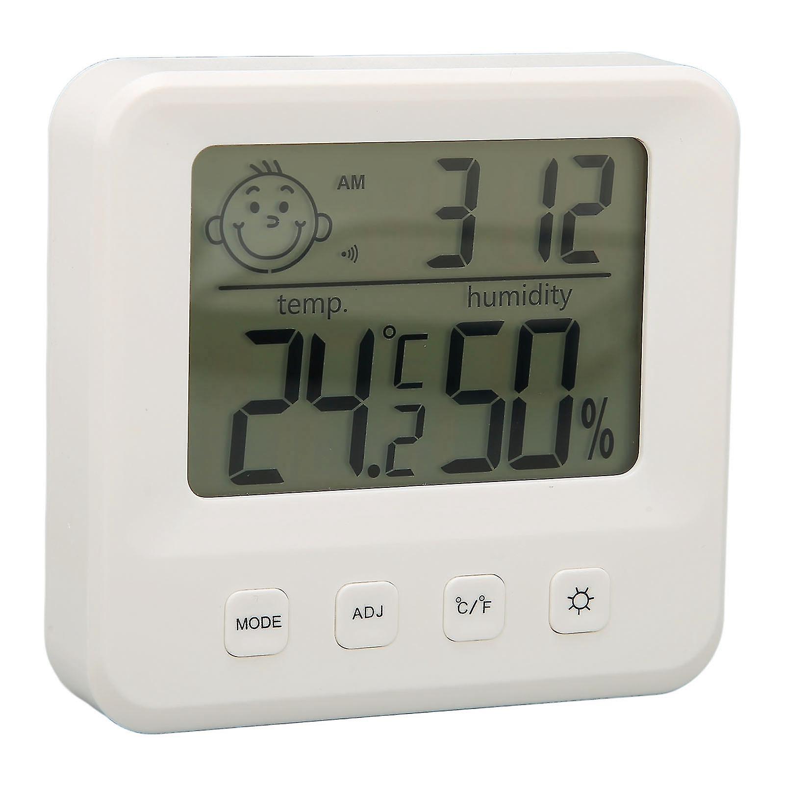 Indoor Temperature Humidity Monitor Smile Display High Accuracy Reading Digital Hygrometer with 45 Degree Foldable Stand