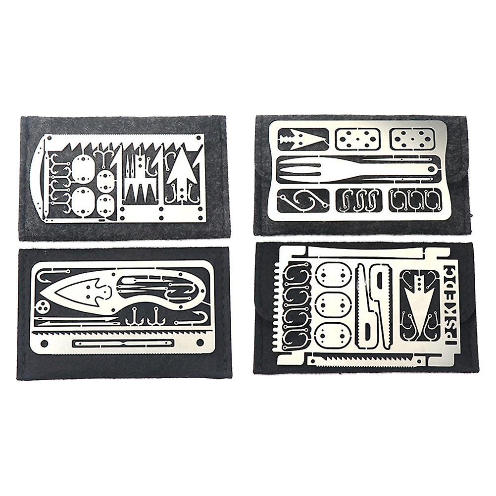 Emergency Survival Tool,Multifunctional Fishing Gear Hook Multi Tool Fishing Gear Hook Card Unrivaled Performance