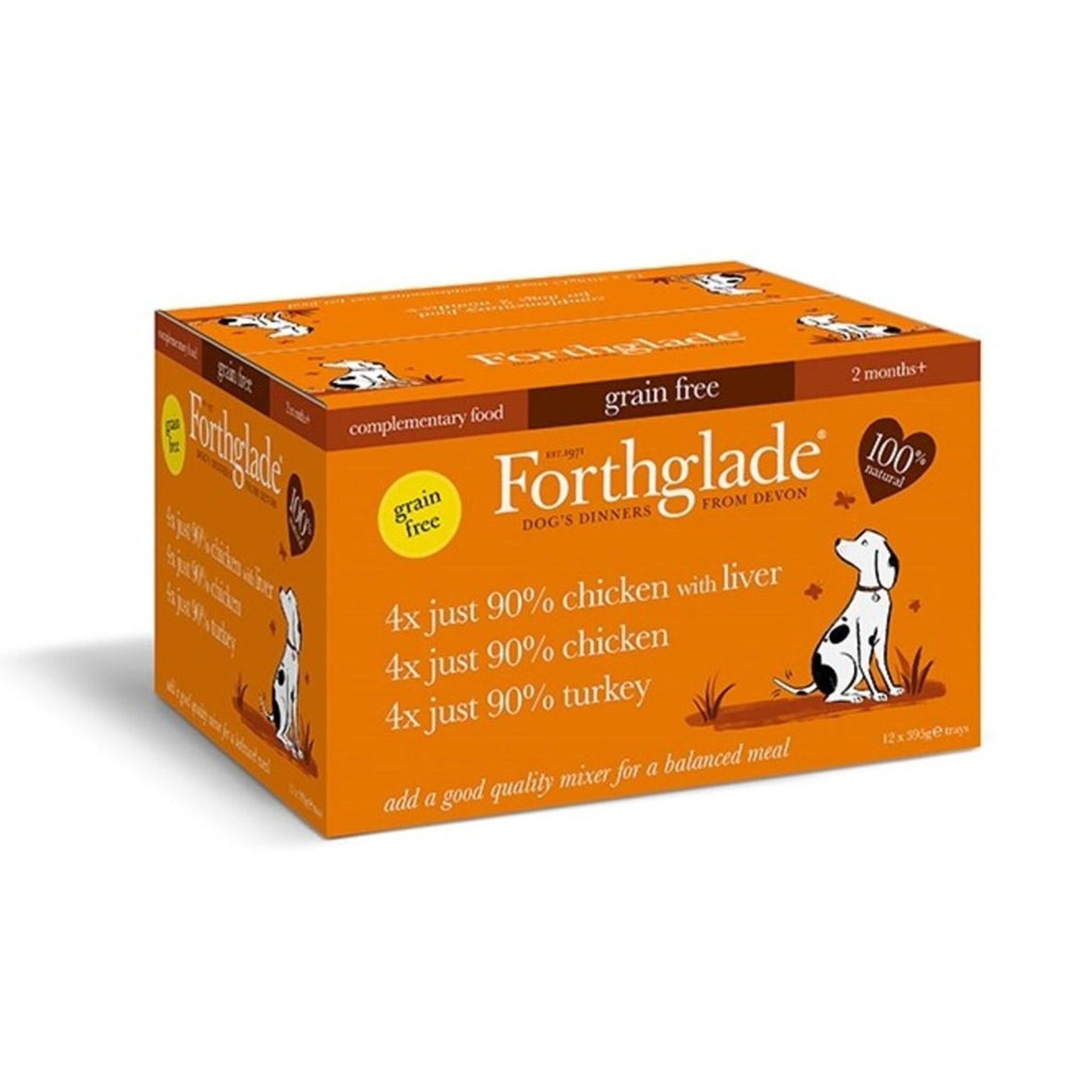 Forthglade Just Multicase Dog Poultry Dog Food 12 x 395g