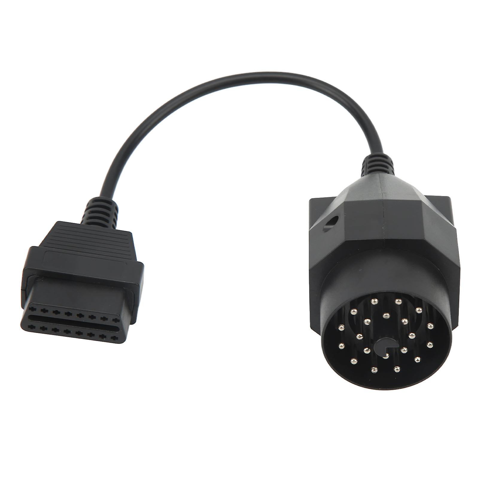 20 Pin to OBD2 Adapter Cable OBD II Diagnostic Scanner Tool Connector Round Plug for Vehicle Data Reading and Fault Detection