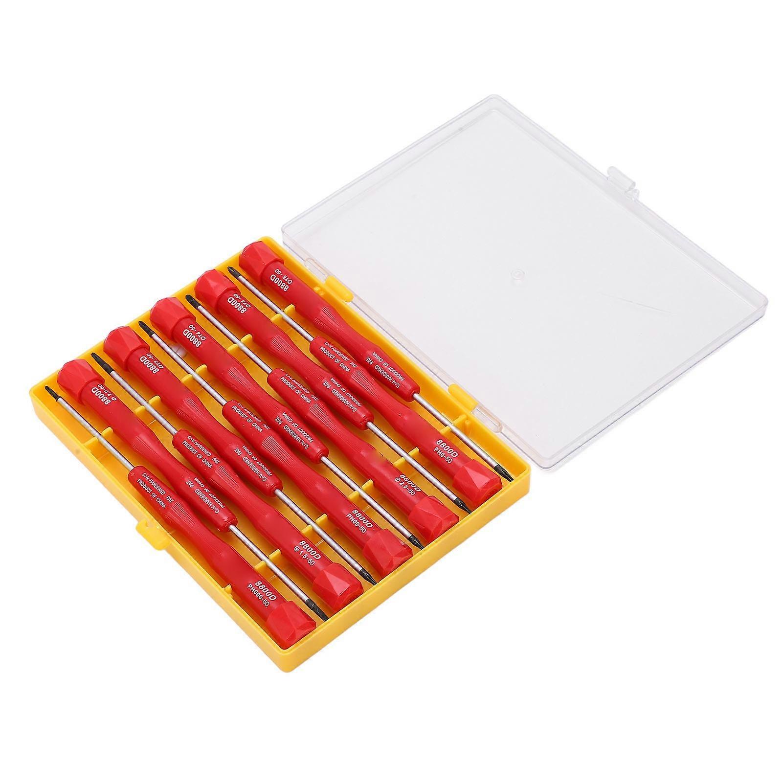 10Pcs Accurate Screwdriver Set Strong Magnetic Multifunction with Case for Phone Computer