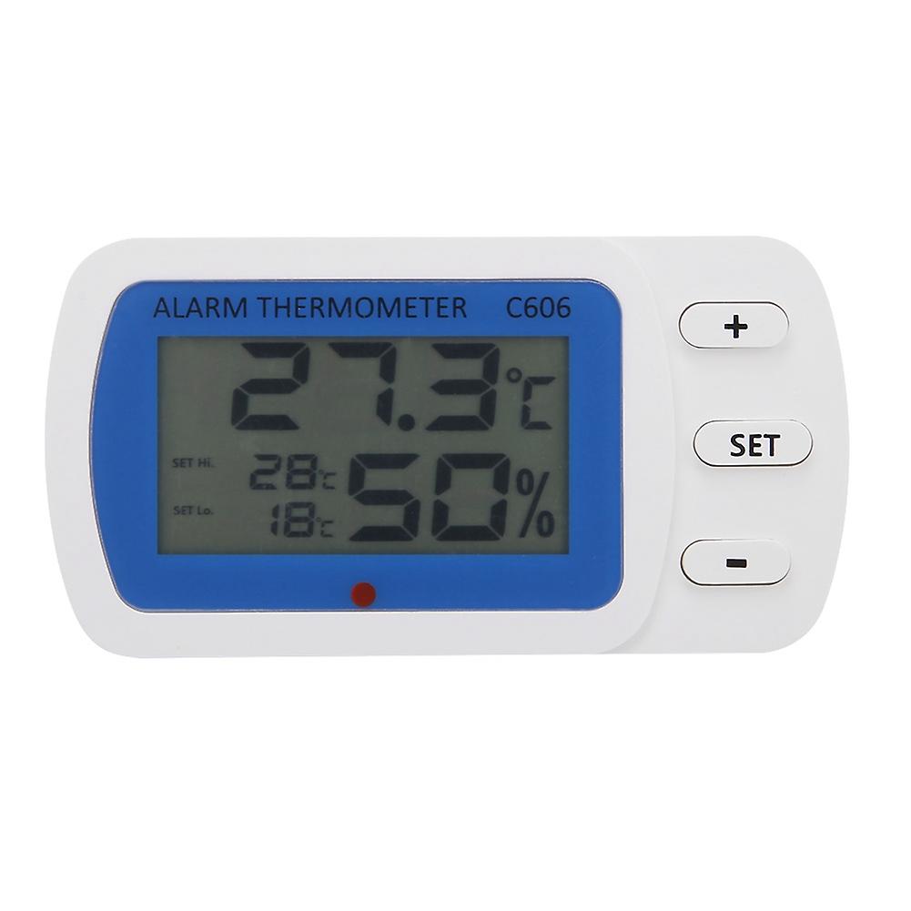 Magnetic Back Refrigerator Thermometer, IpX3 Waterproof Digital Thermometer With Over Temperature Alarm Function