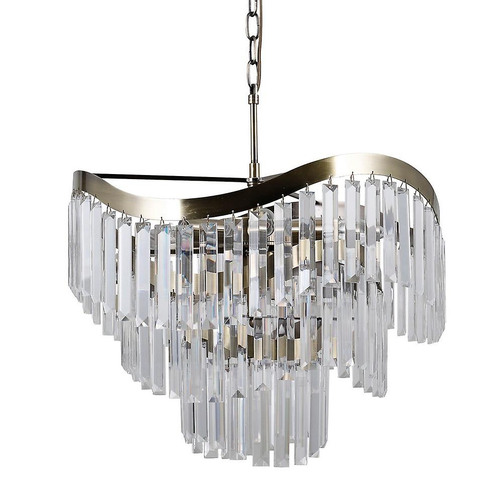 Stylized Hanging Pendant Antique Bronze 8 Light , E14