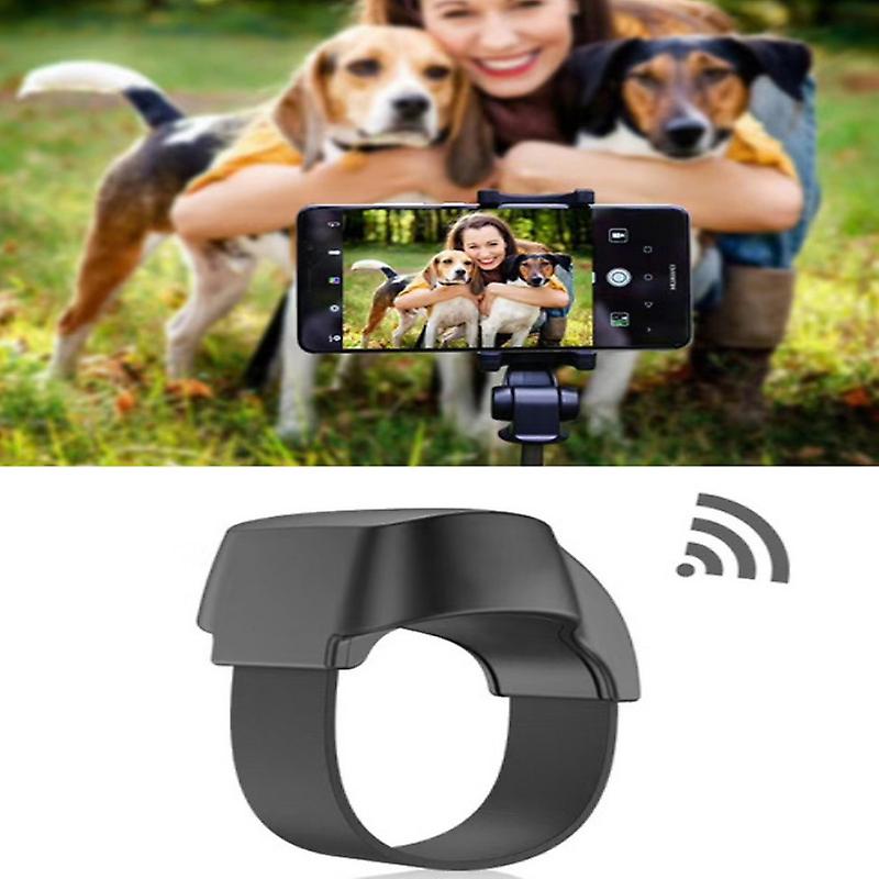 Portable Rechargeable Bluetooth 5.1 Selfie Shutter Remote Control Ring Wireless Smart Remote Control Ring