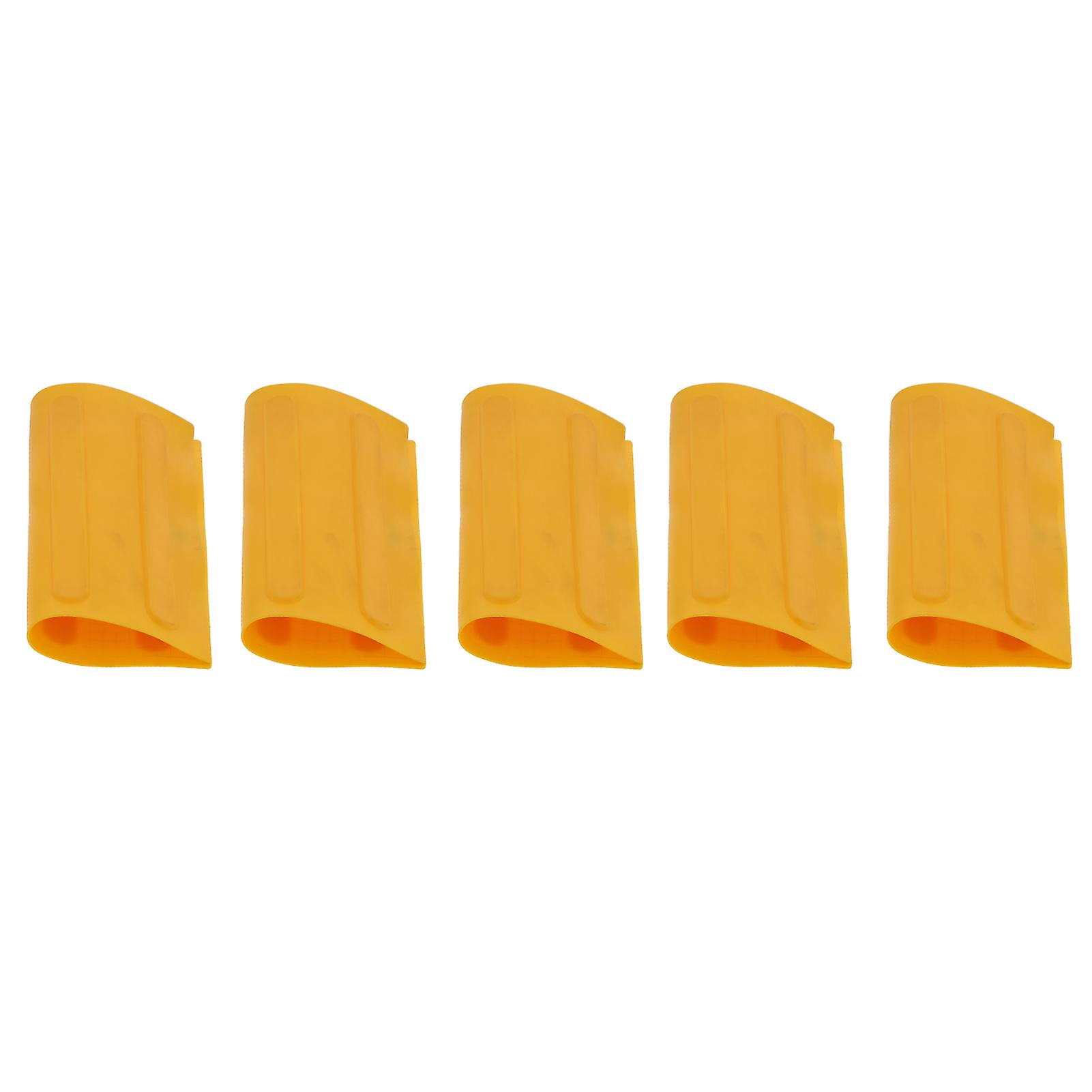 5PCS cauciuc antiderapant podele avertisment tactil pavaj orb trotuar gresie drum plăci de bază (bandă galben)